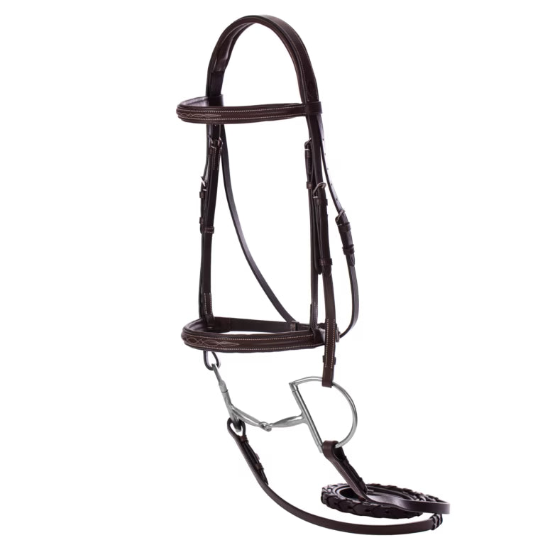 Equinavia Saga Fancy Stitched Hunter Bridle & Reins Cob