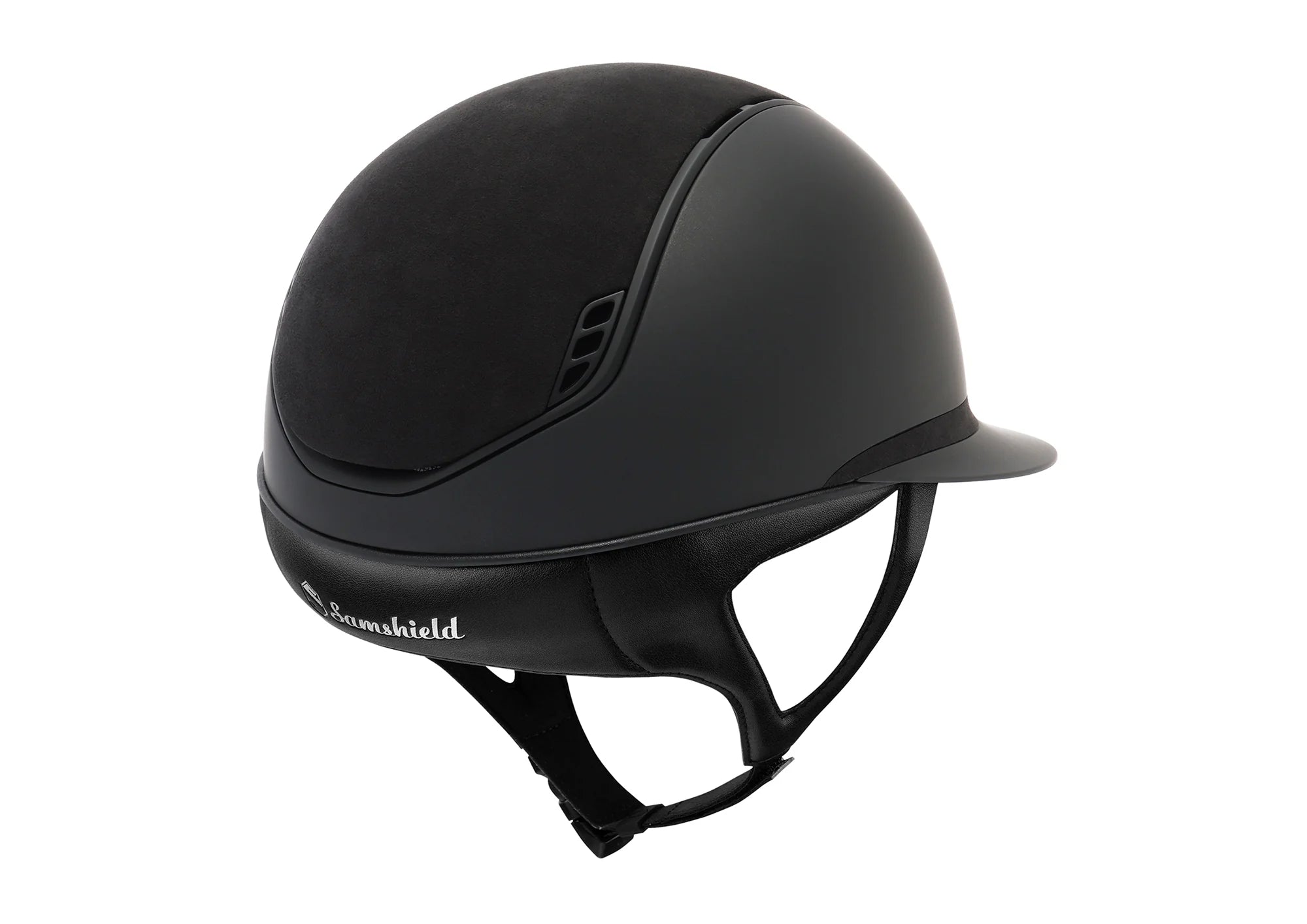 Samshield 2.0 Miss Shield Shadowmatt 5-Crystal Helmet with Alcantara Top and Band