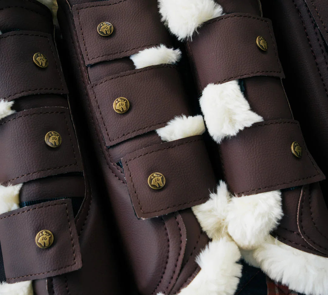 Sixteen Cypress Leatherette Brushing Boots