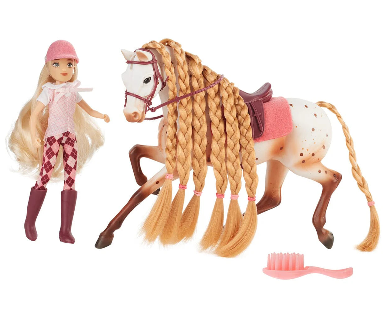 Breyer Tess & Birdie English Rider & Appaloosa