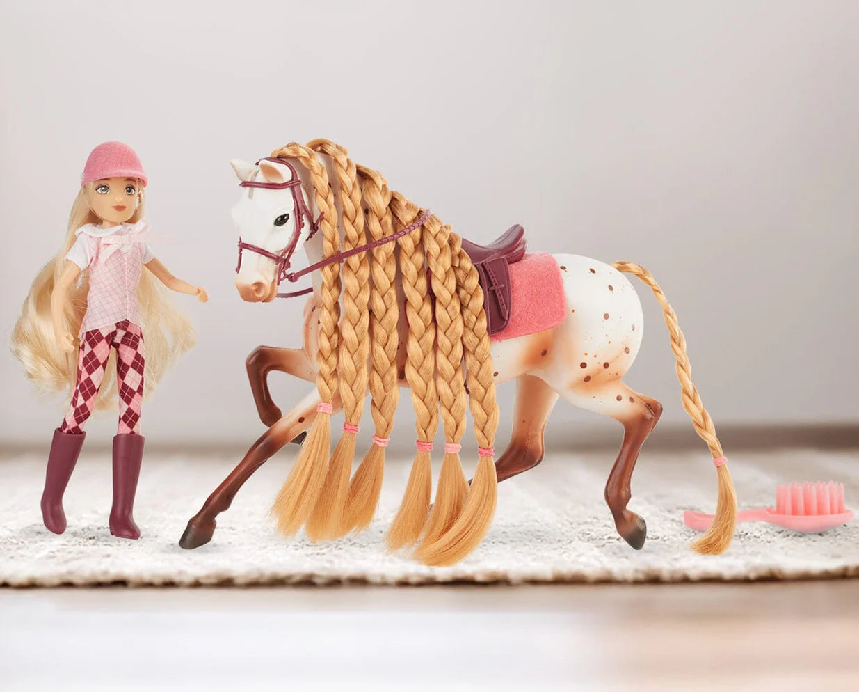 Breyer Tess & Birdie English Rider & Appaloosa