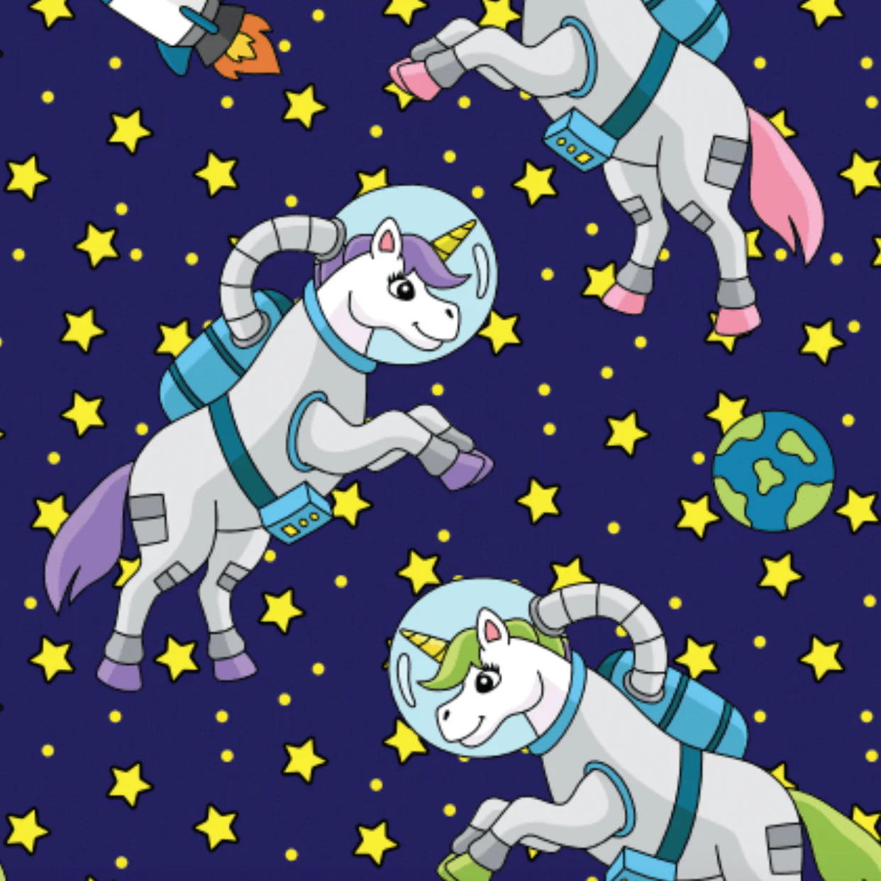 Dreamers & Schemers Pair & A Spare Boot Socks - Unicorns In Space