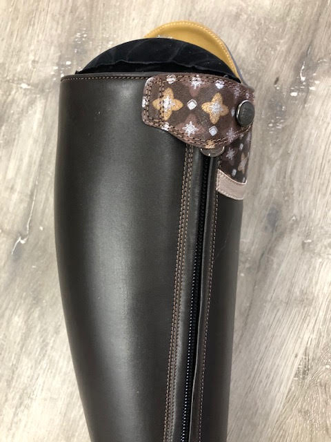 Tiziano Dressage boot Caffe with LV top