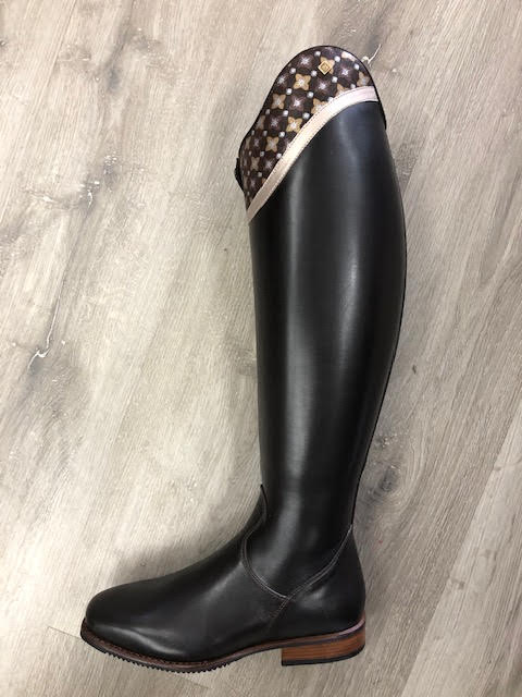 Tiziano Dressage boot Caffe with LV top