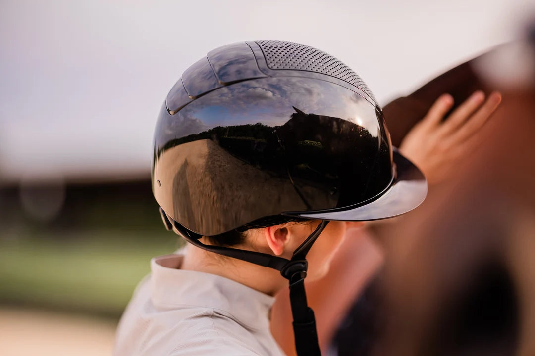 Equinavia Crown MIPS Riding Helmet Black/Black Glossy