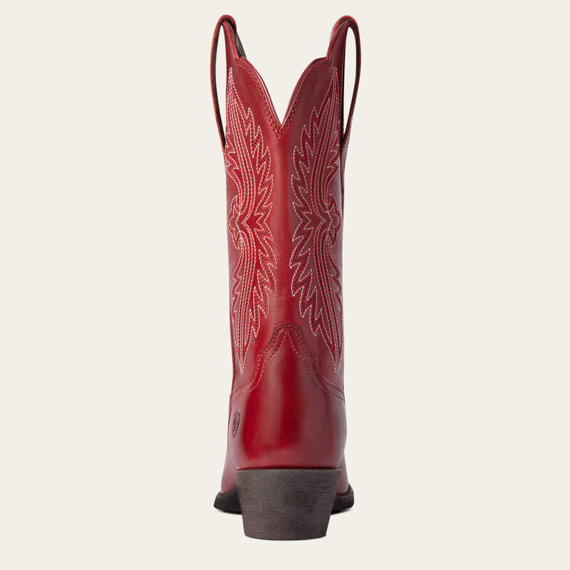Ariat Womens Heritage R Toe StretchFit Western Boot Rosy Red