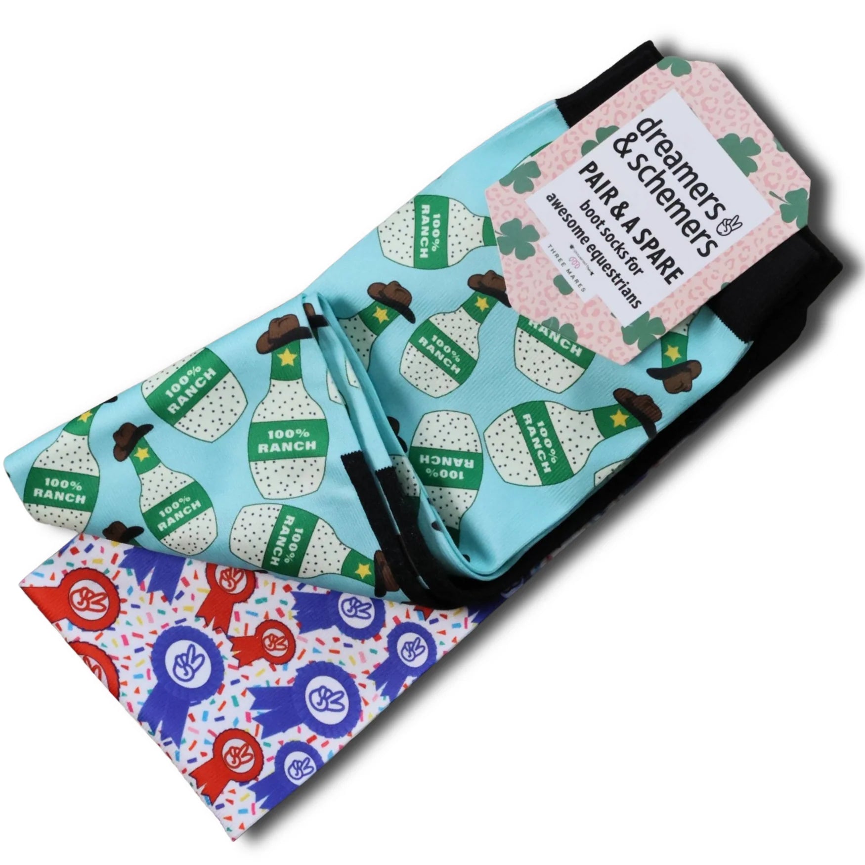 Dreamers & Schemers Pair & A Spare Boot Socks - 100% Ranch