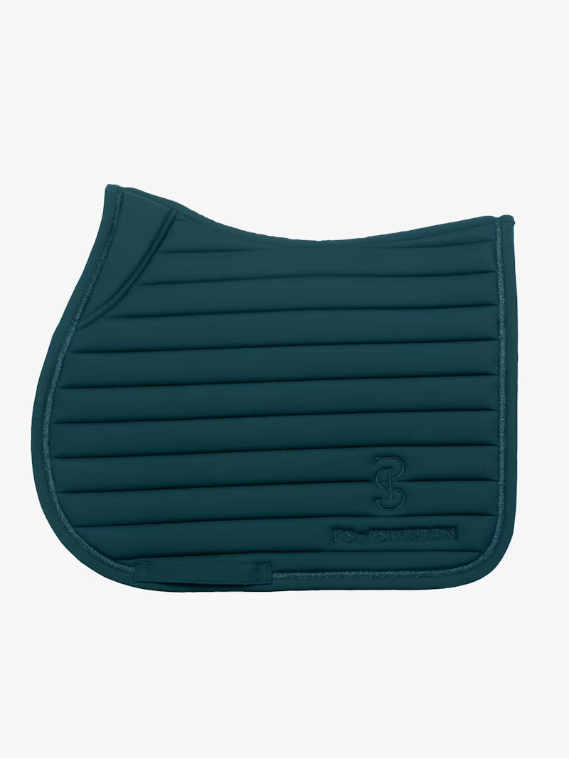 PS of Sweden Stripe Jump Saddle Pad - Jade Noir