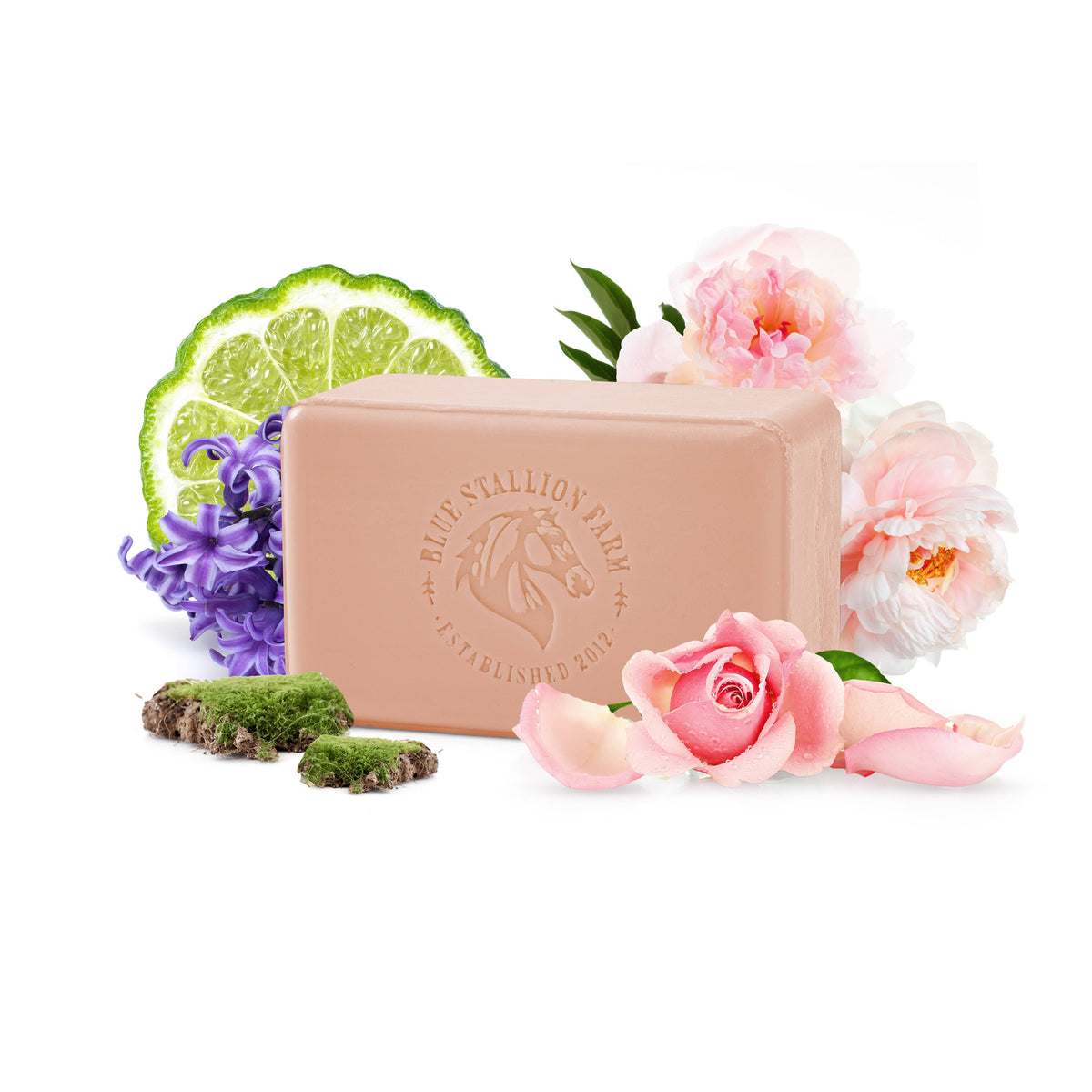 Rosewater Blush Almond Milk & Acacia Honey Bar Soap 250g