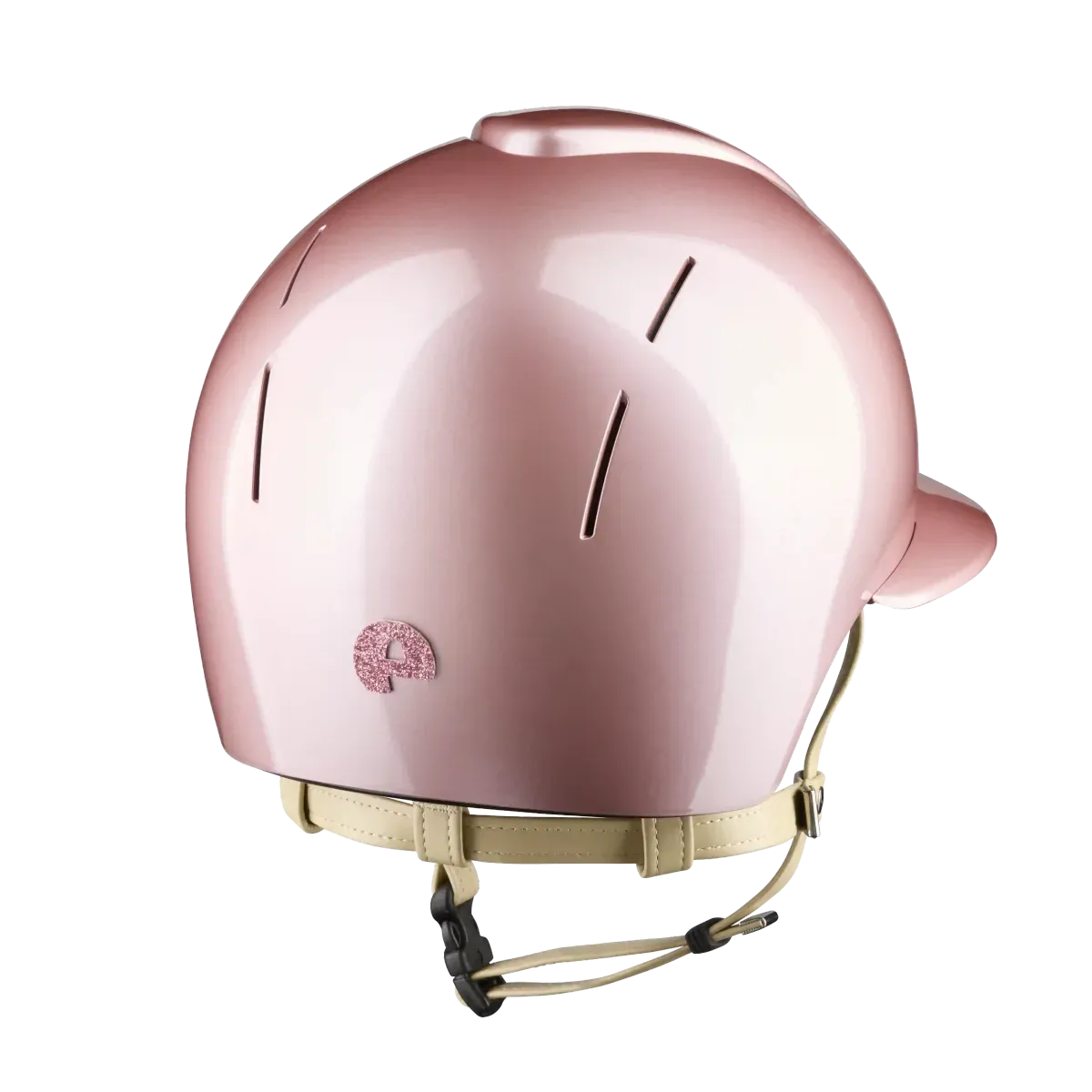 Kep Smart Nova Riding Helmet Star Pink - Polish Pink - Cream Strap - Polo Peak