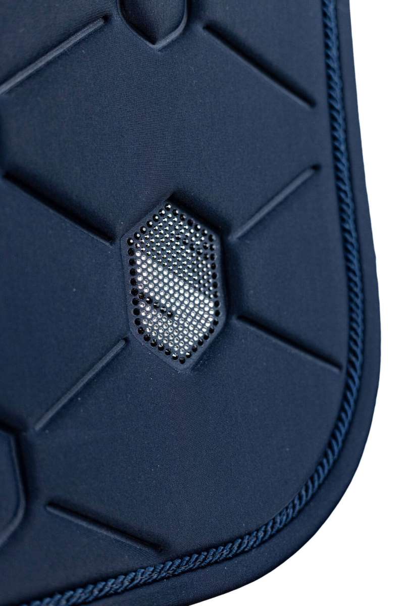 Samshield Jumping Saddle Pad Swarovski Crystals - Blue