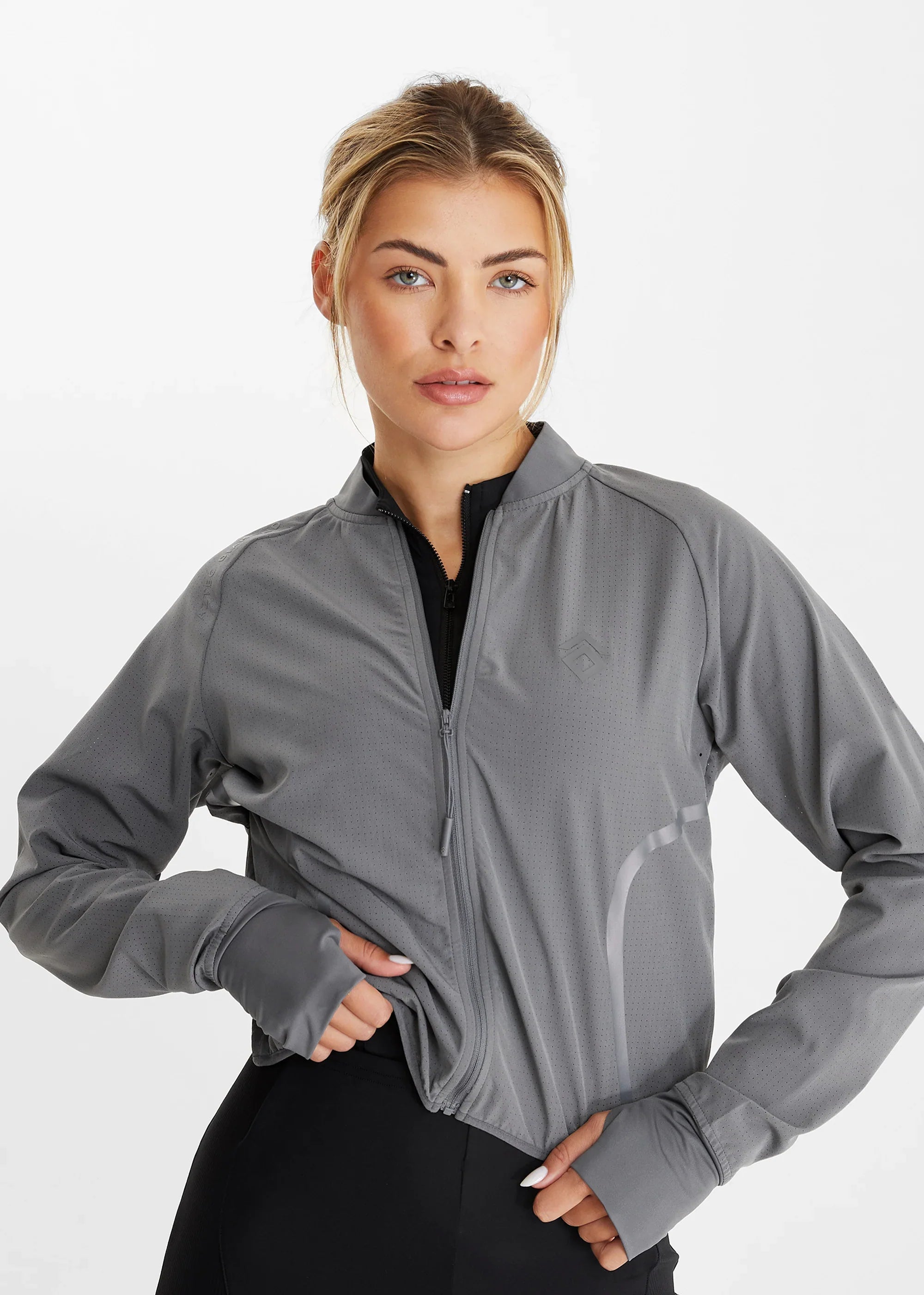 Aztec Diamond Mesh Jacket Grey 30% Off
