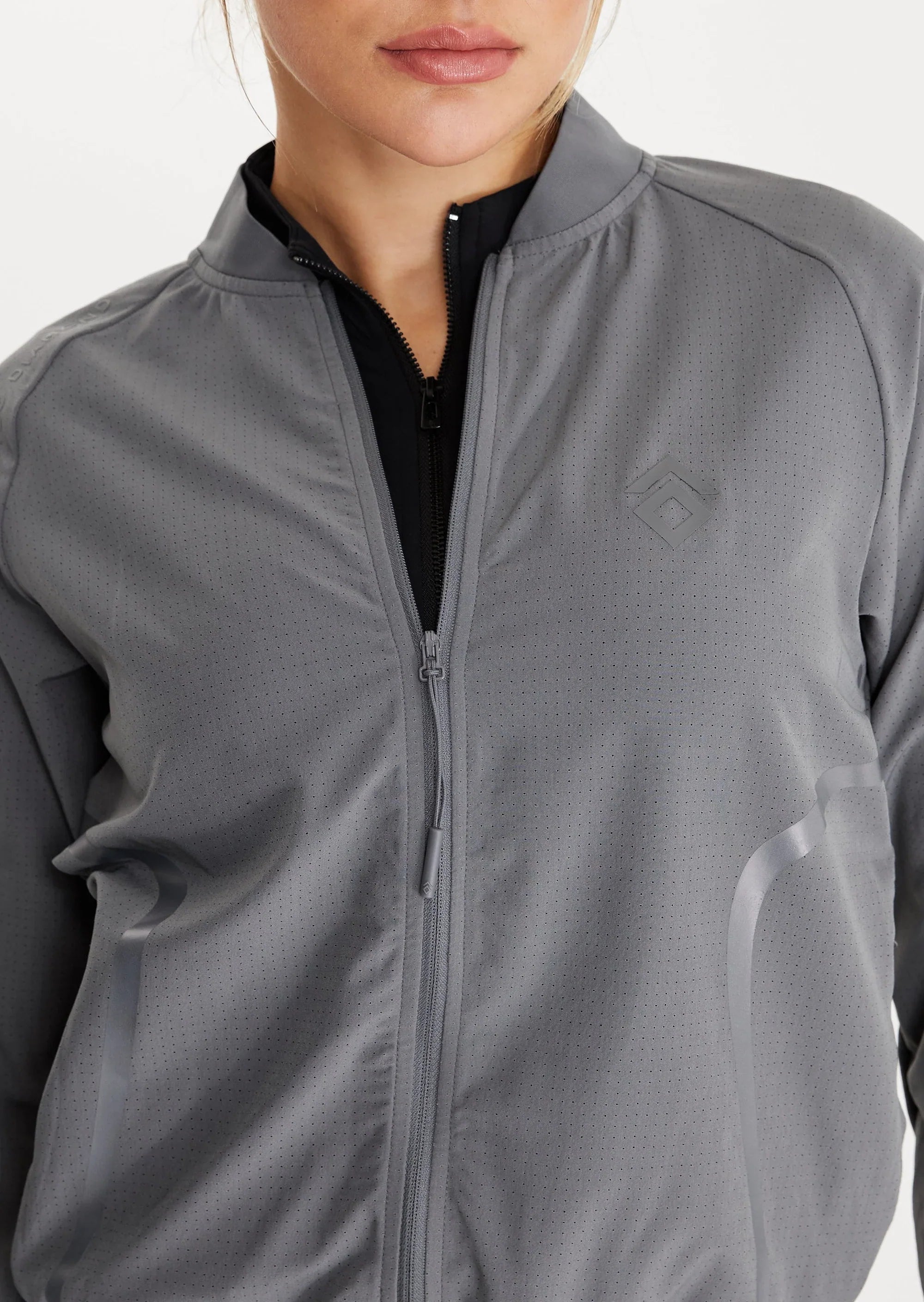 Aztec Diamond Mesh Jacket Grey 30% Off