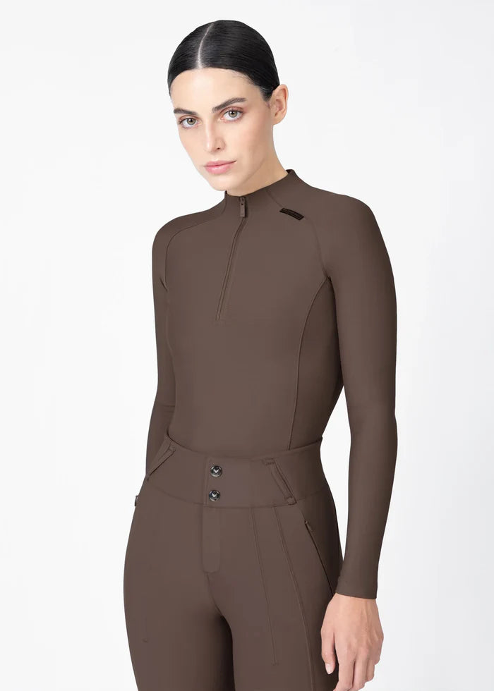 Maximilian Origin Long Sleeve Base Layer - Mocha