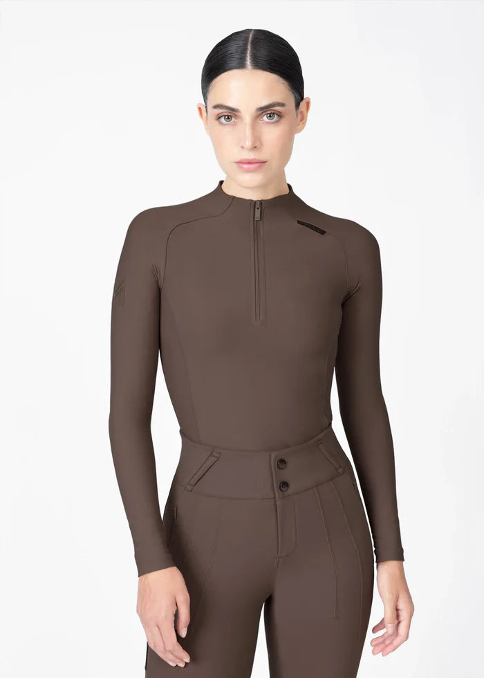 Maximilian Origin Long Sleeve Base Layer - Mocha