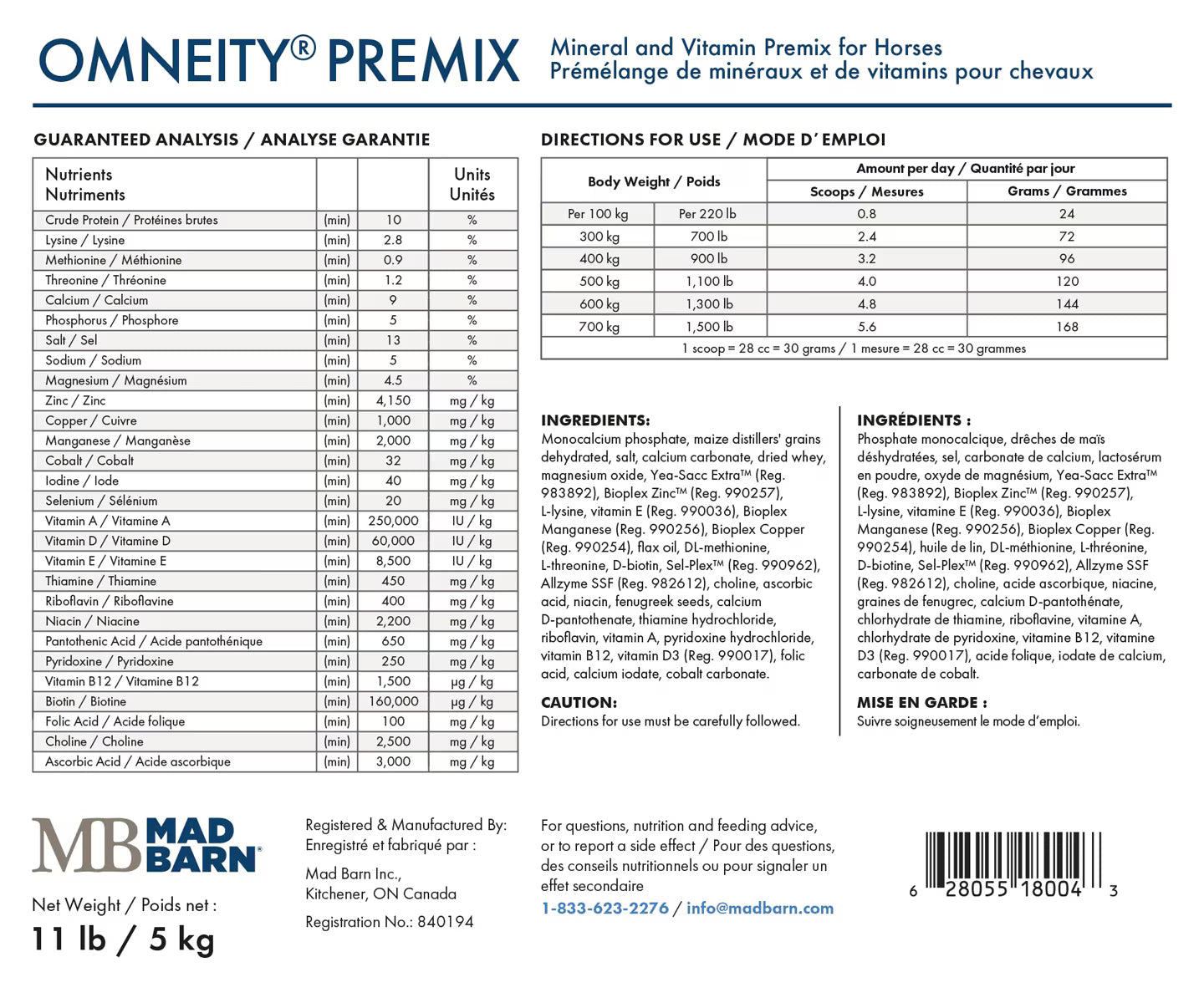 MadBarn Omneity Premix