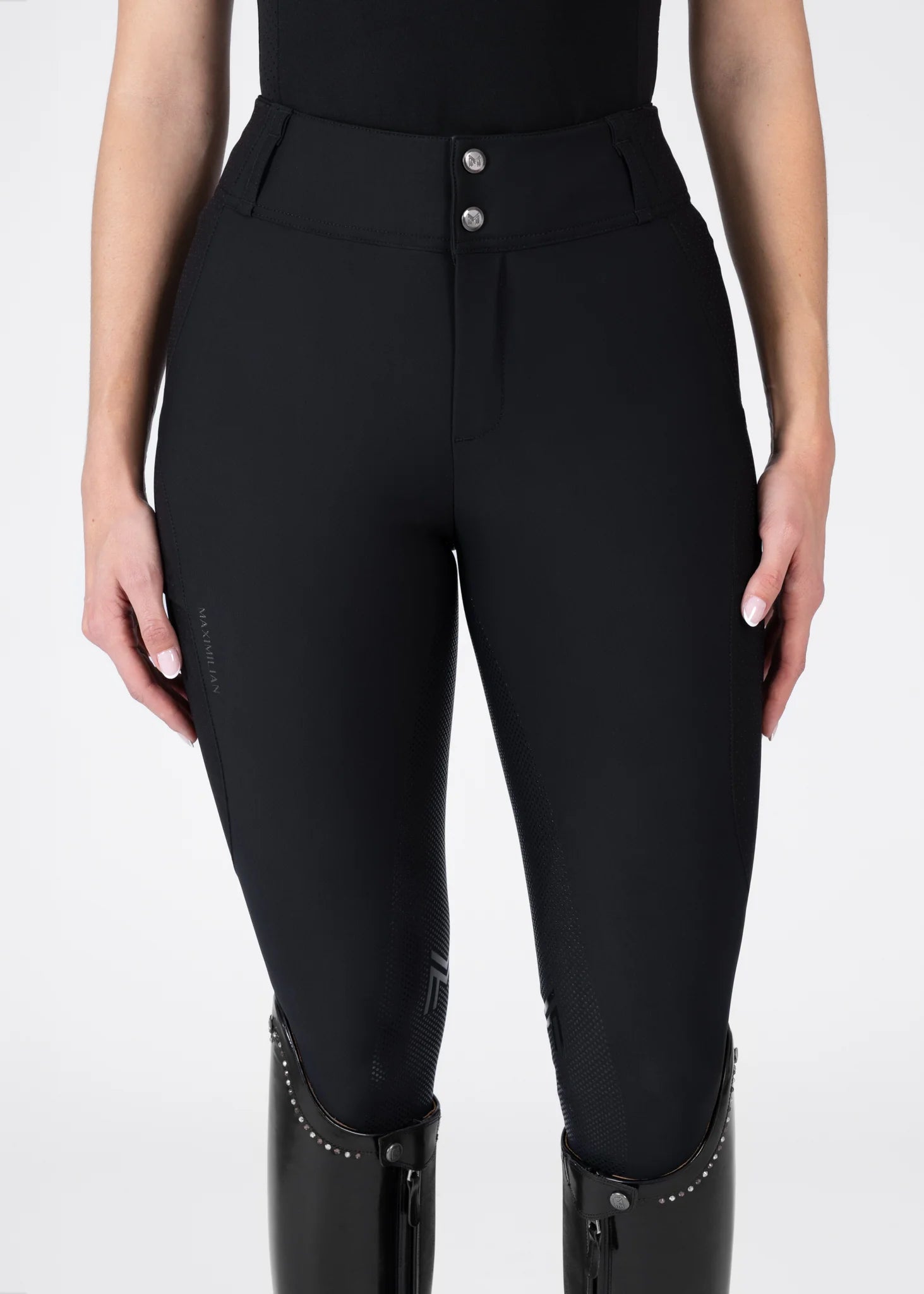 Maximilian Equestrian Aero Breeches - Black