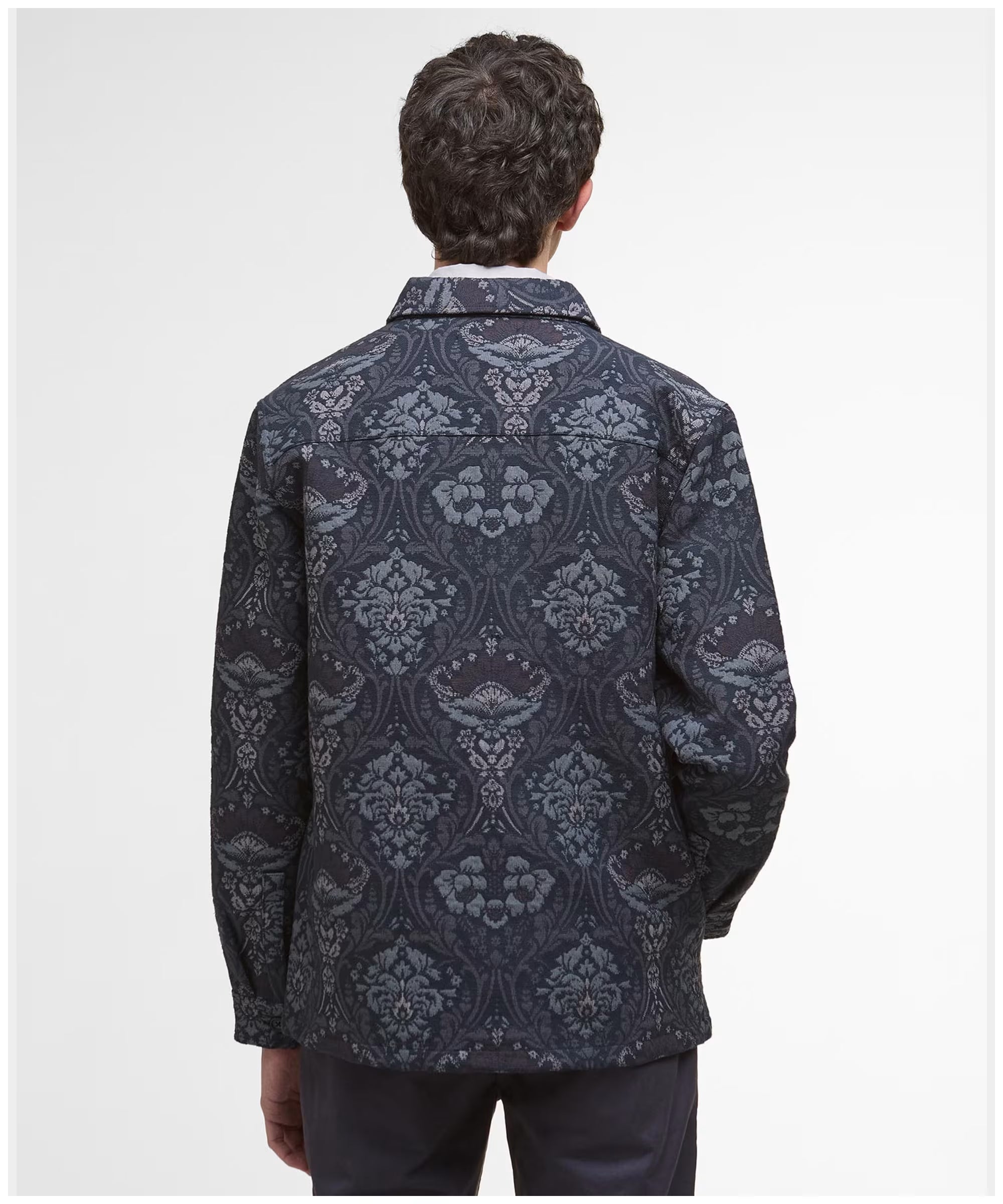 Barbour Waterhouse Regular Jacquard Overshirt Navy L