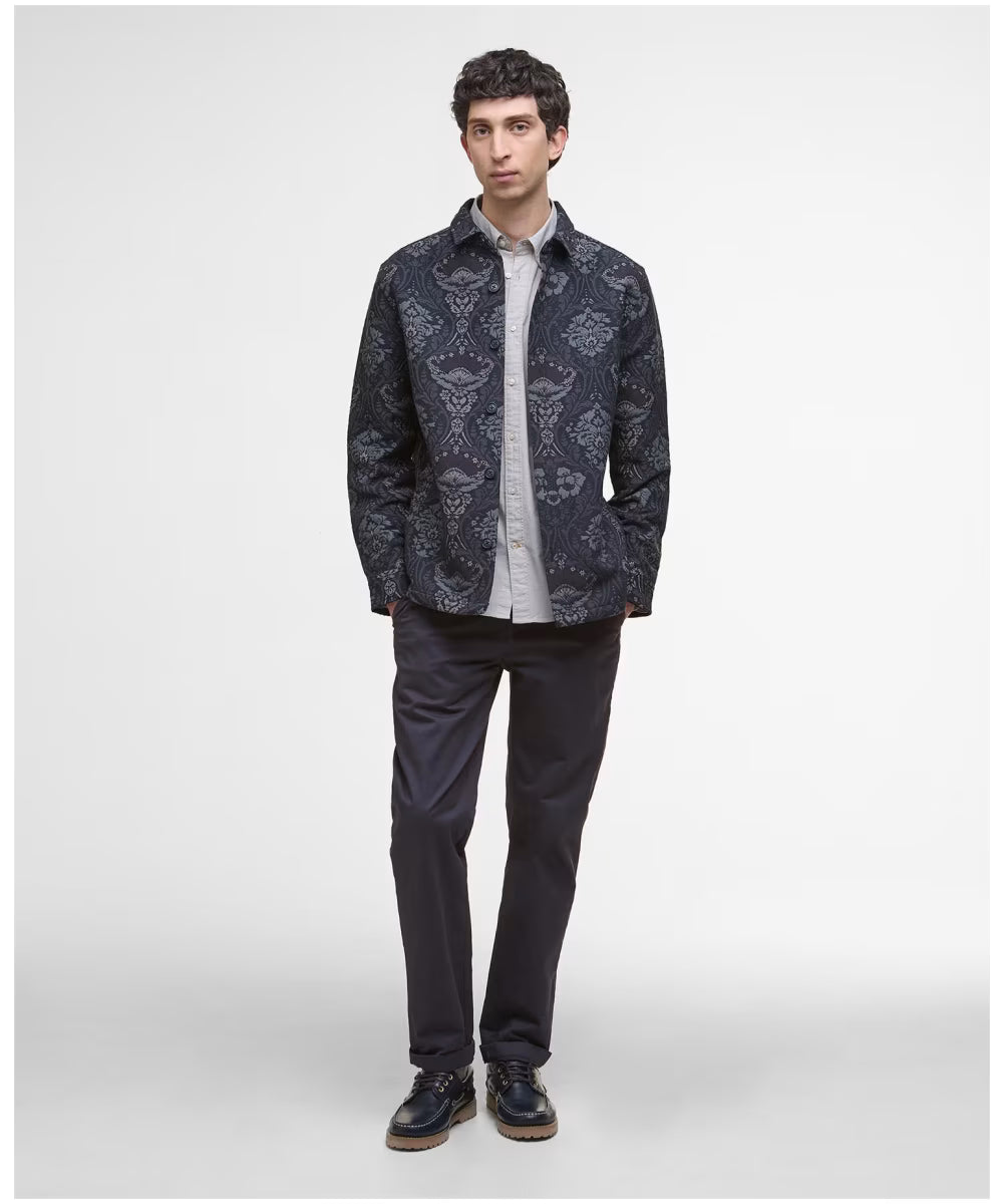 Barbour Waterhouse Regular Jacquard Overshirt Navy L