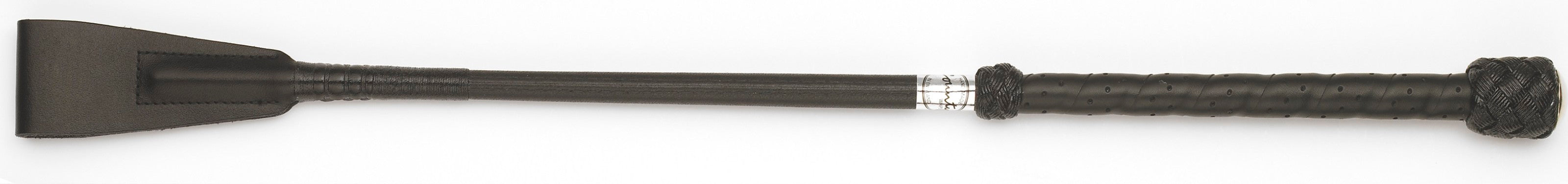 Country Black Leather Perforated Bat 16"