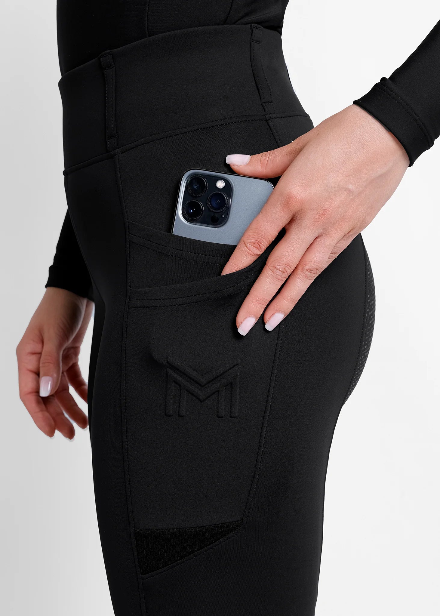 Maximilian Equestrian Tech Riding Leggings - Black