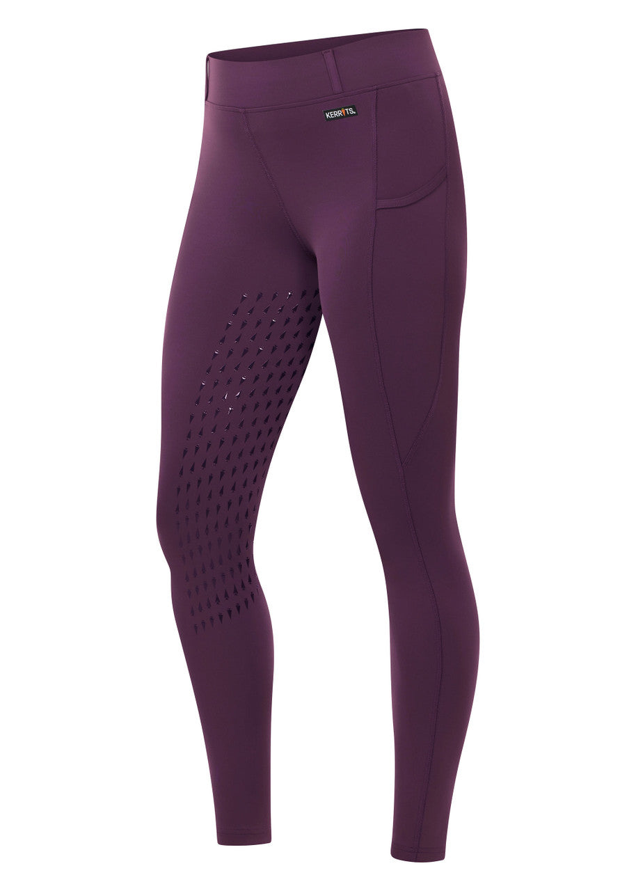 Kerrits Kids Coolcore Full Leg Tech Tight - Velvet Plum