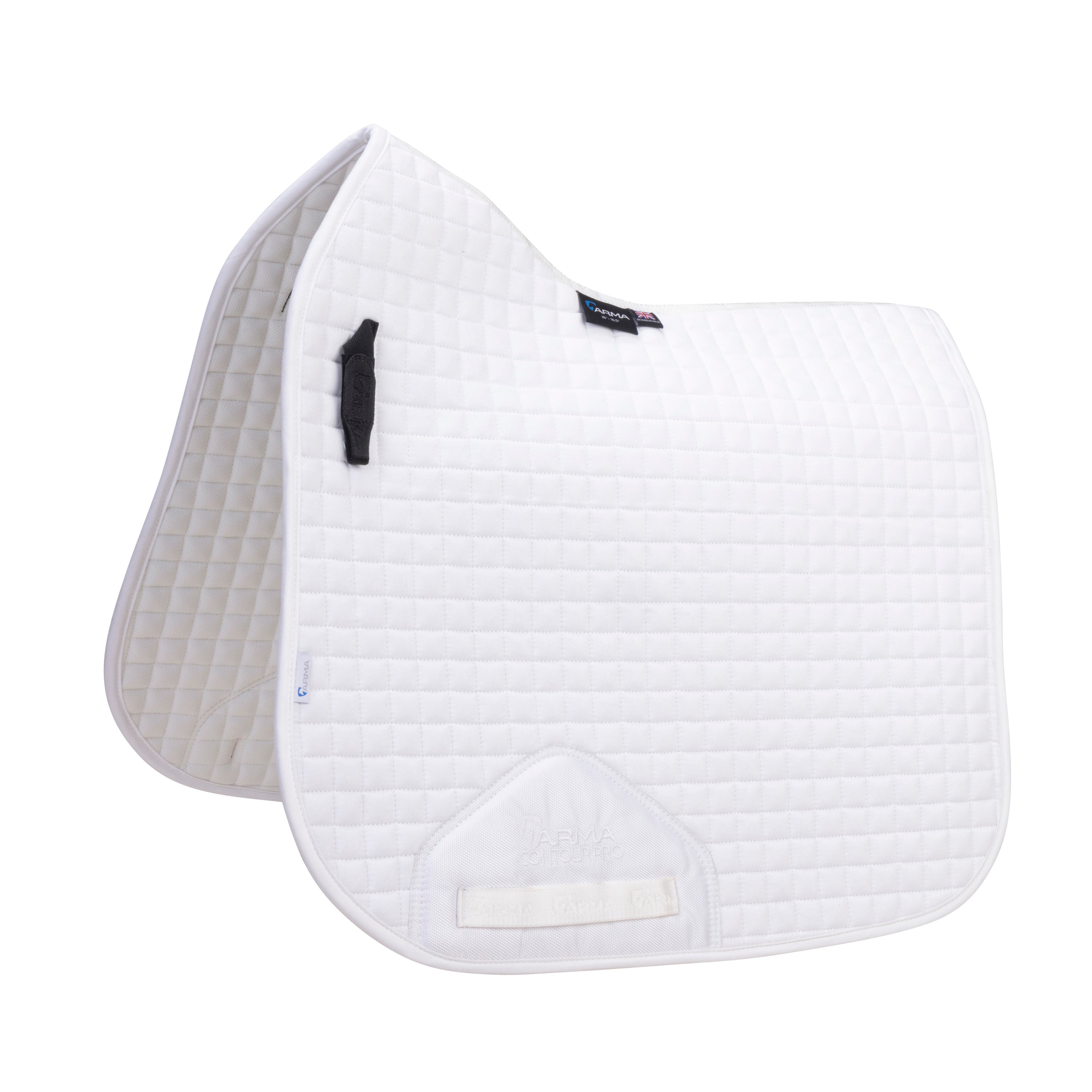 Arma Deluxe Cotton Dressage Saddlecloth White 17-18