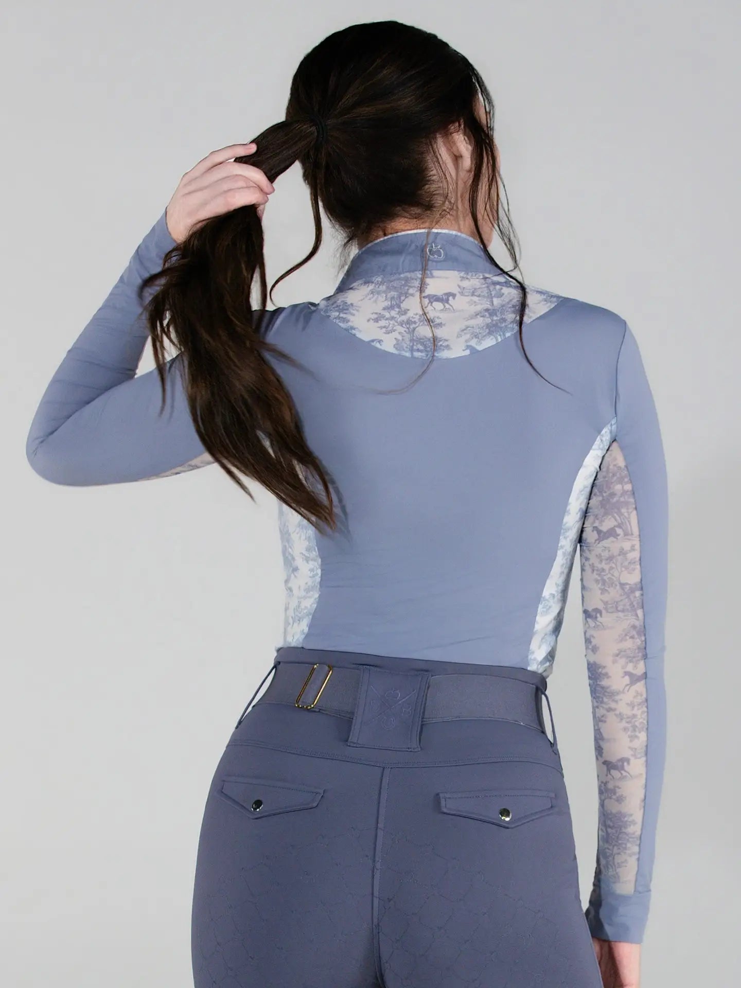 Dapplebay 1/4 Zip Long Sleeve - Toile Moonrise