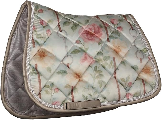 Dapplebay Vintage Floral Pony Jumping Saddle Pad - Pony