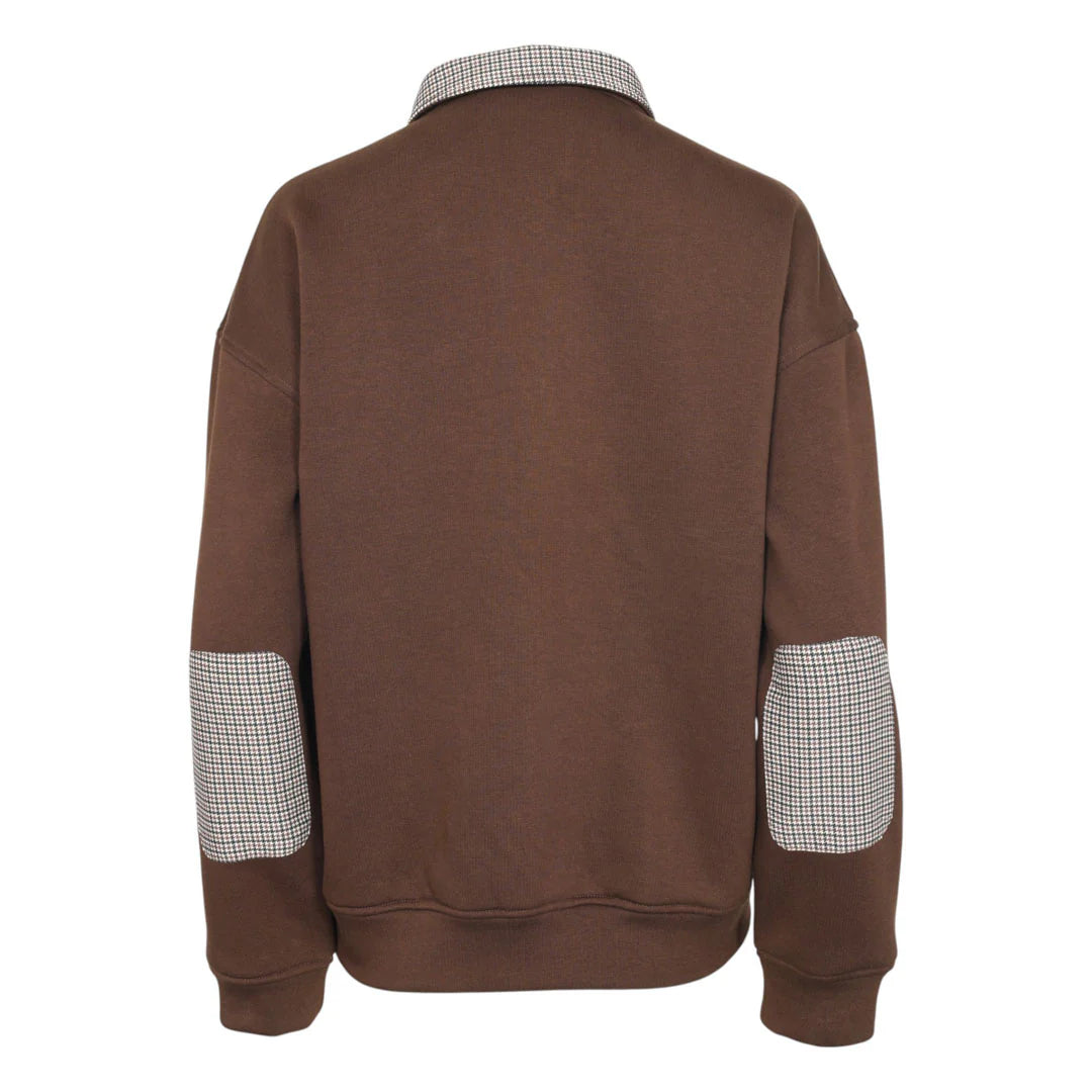 Dapplebay Heirloom 1/2 Zip Quilted Pullover Dark Bay