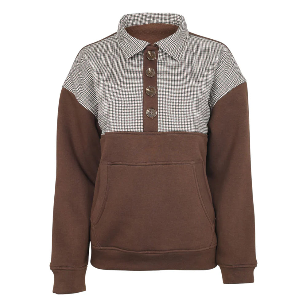 Dapplebay Heirloom 1/2 Zip Quilted Pullover Dark Bay