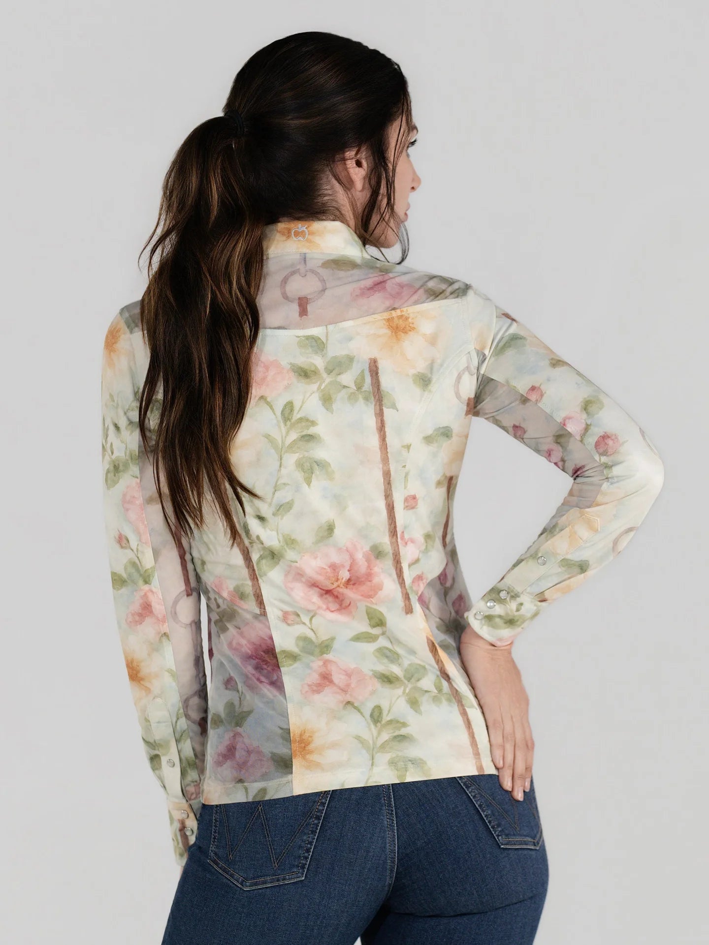 Dapplebay Western Riding Top - Vintage Floral