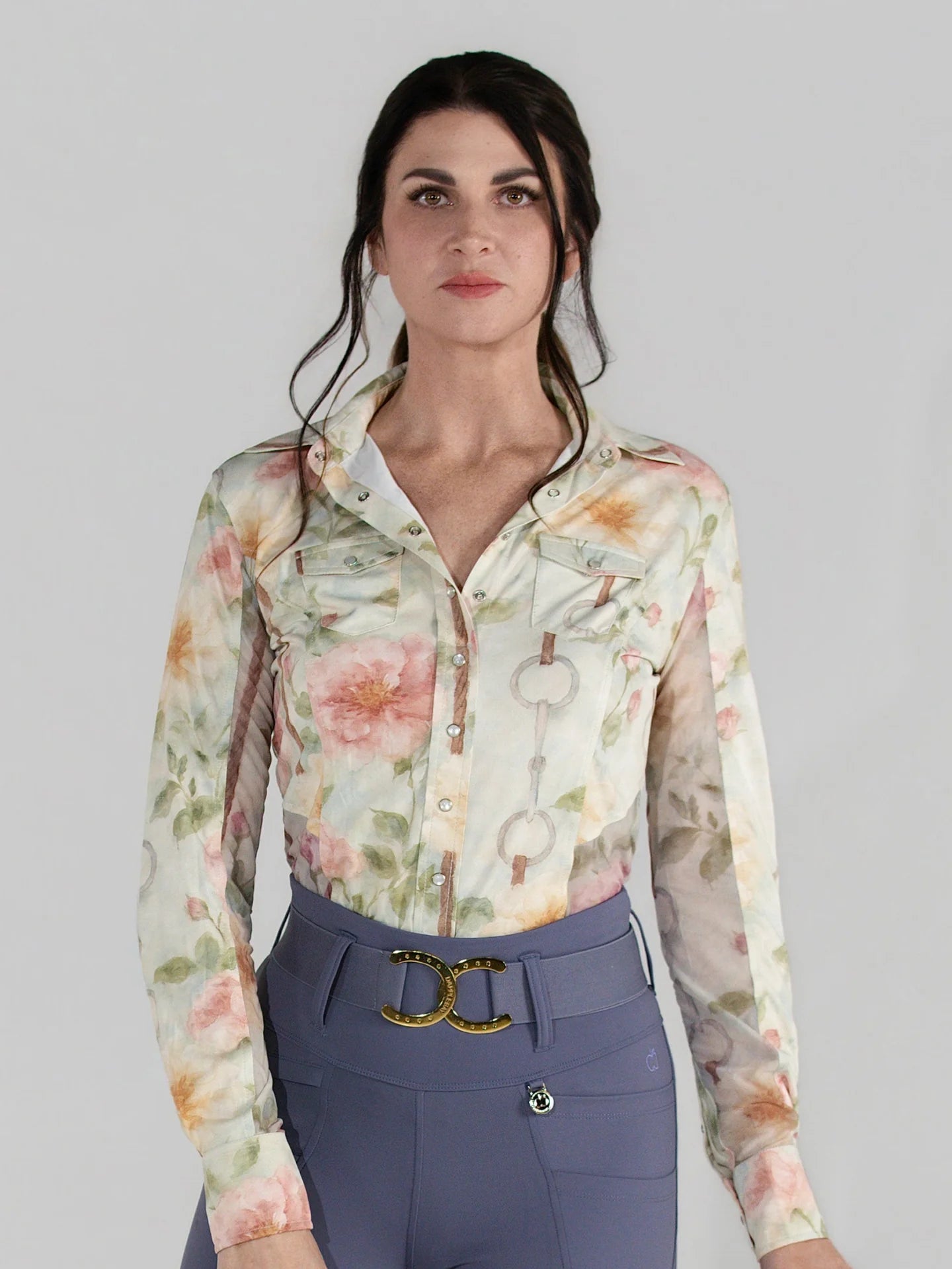 Dapplebay Western Riding Top - Vintage Floral