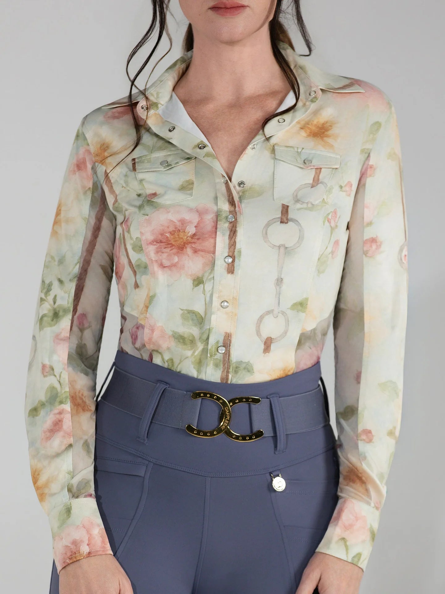 Dapplebay Western Riding Top - Vintage Floral