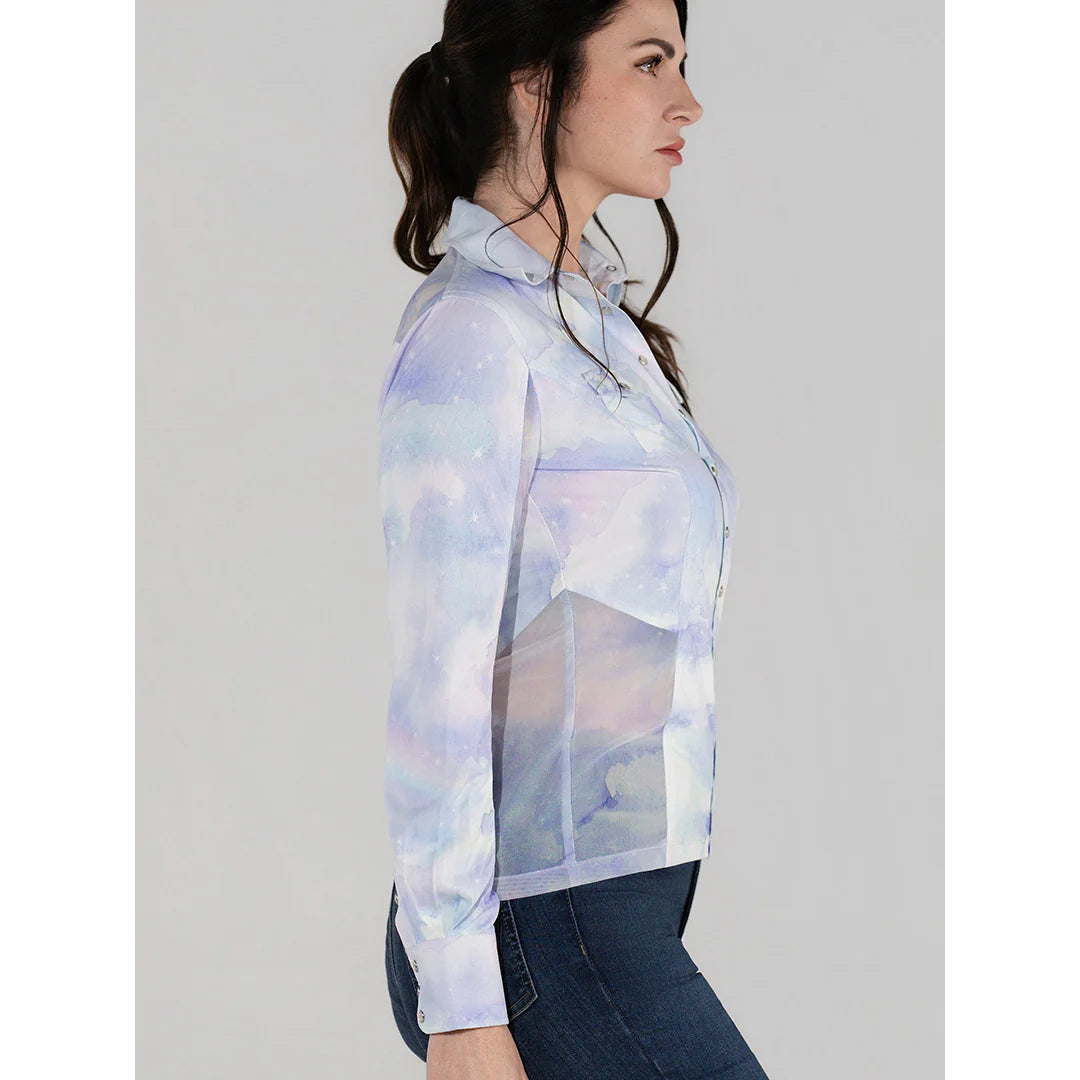 Dapplebay Western Riding Top - Opalite Skies