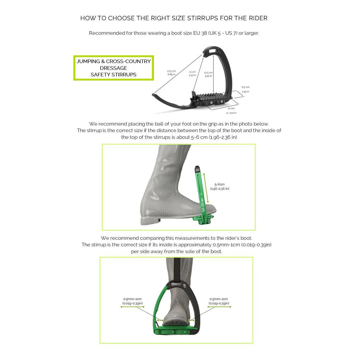 Tech Stirrups Venice Sloped EVO Jumping/XC Stirrups Black