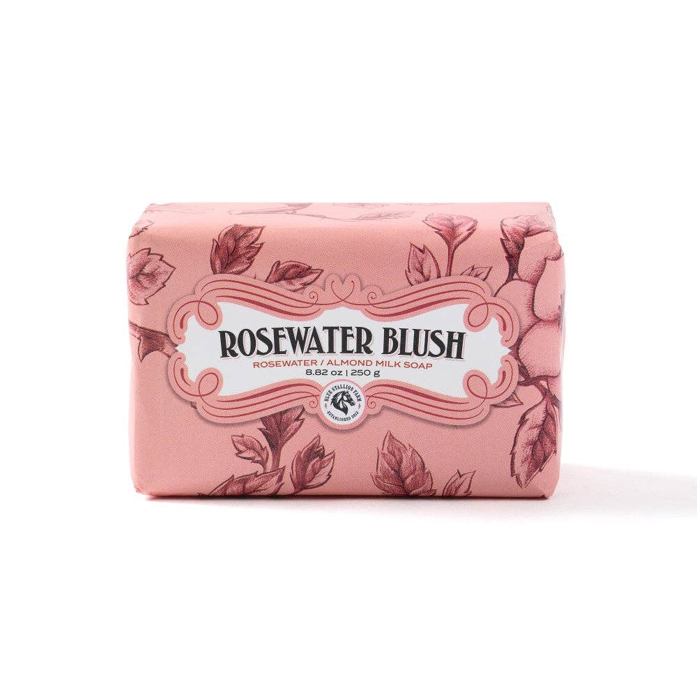 Rosewater Blush Almond Milk & Acacia Honey Bar Soap 250g