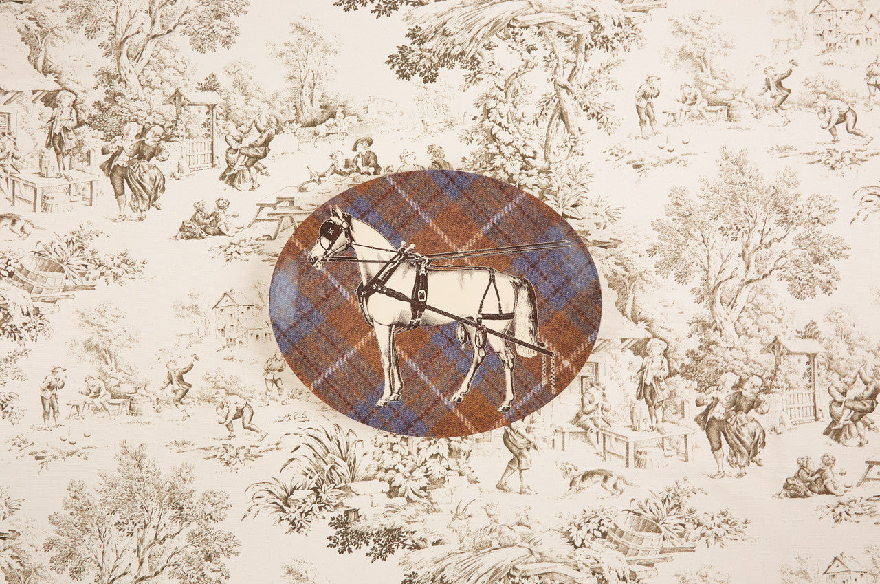 Thomas Paul Equus Horse Tweed Oval