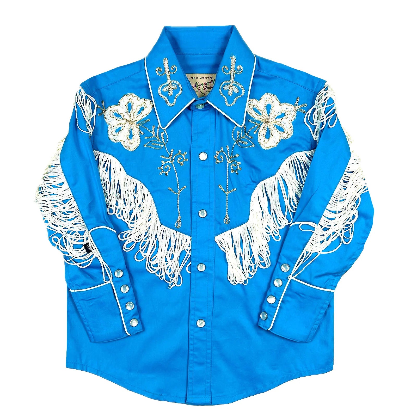 Rockmount Ranch Wear Kids Vintage Turqouise Shirt