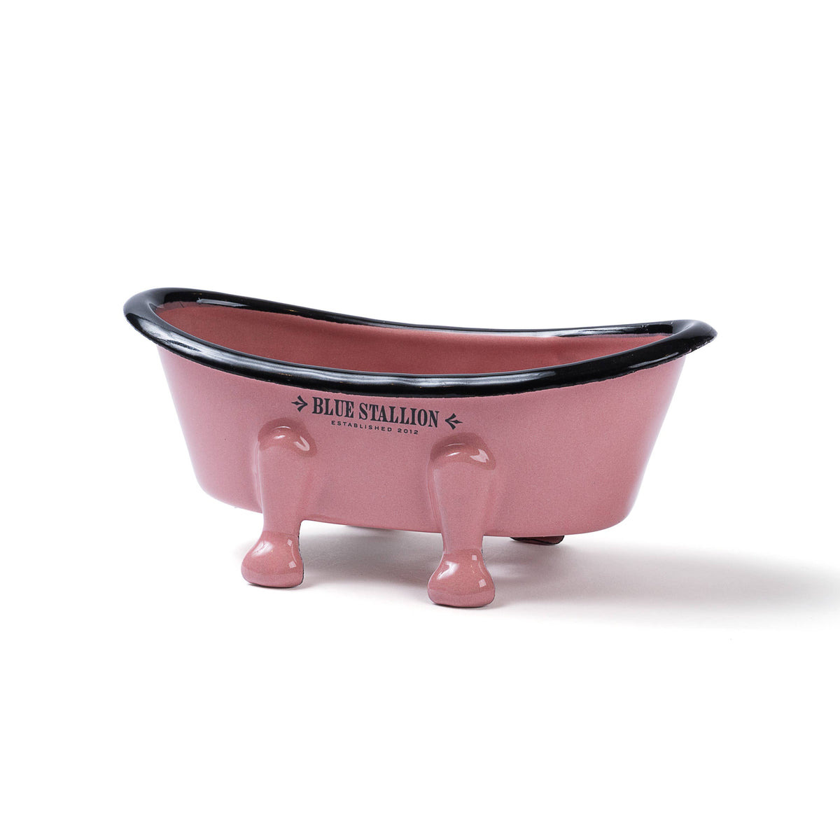 Blue Stallion Farm Pink Mini Bathtub Bar Soap Dish Caddy