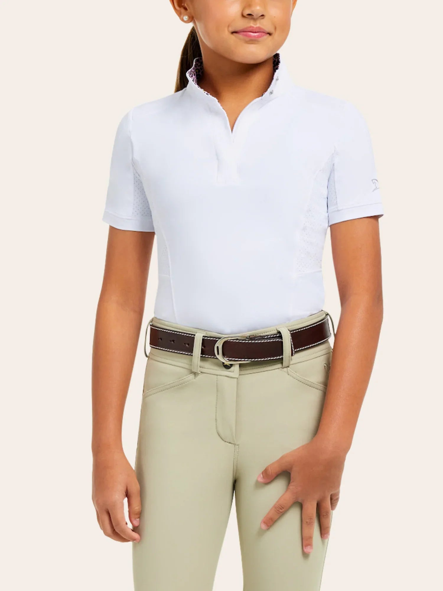 RJ Classics Brynn Jr. Short Sleeve Show Shirt - Abstract Horses