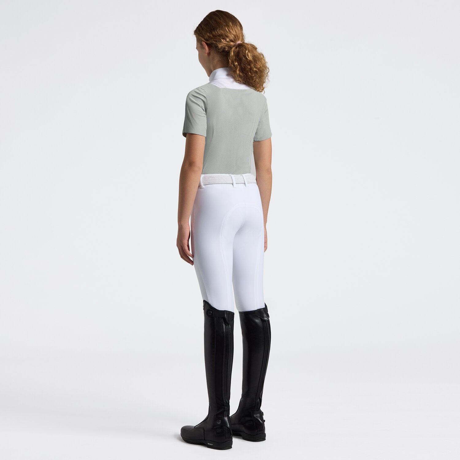 Cavalleria Toscana Girls Short Sleeve Jersey Competition Shirt - Belgian Block