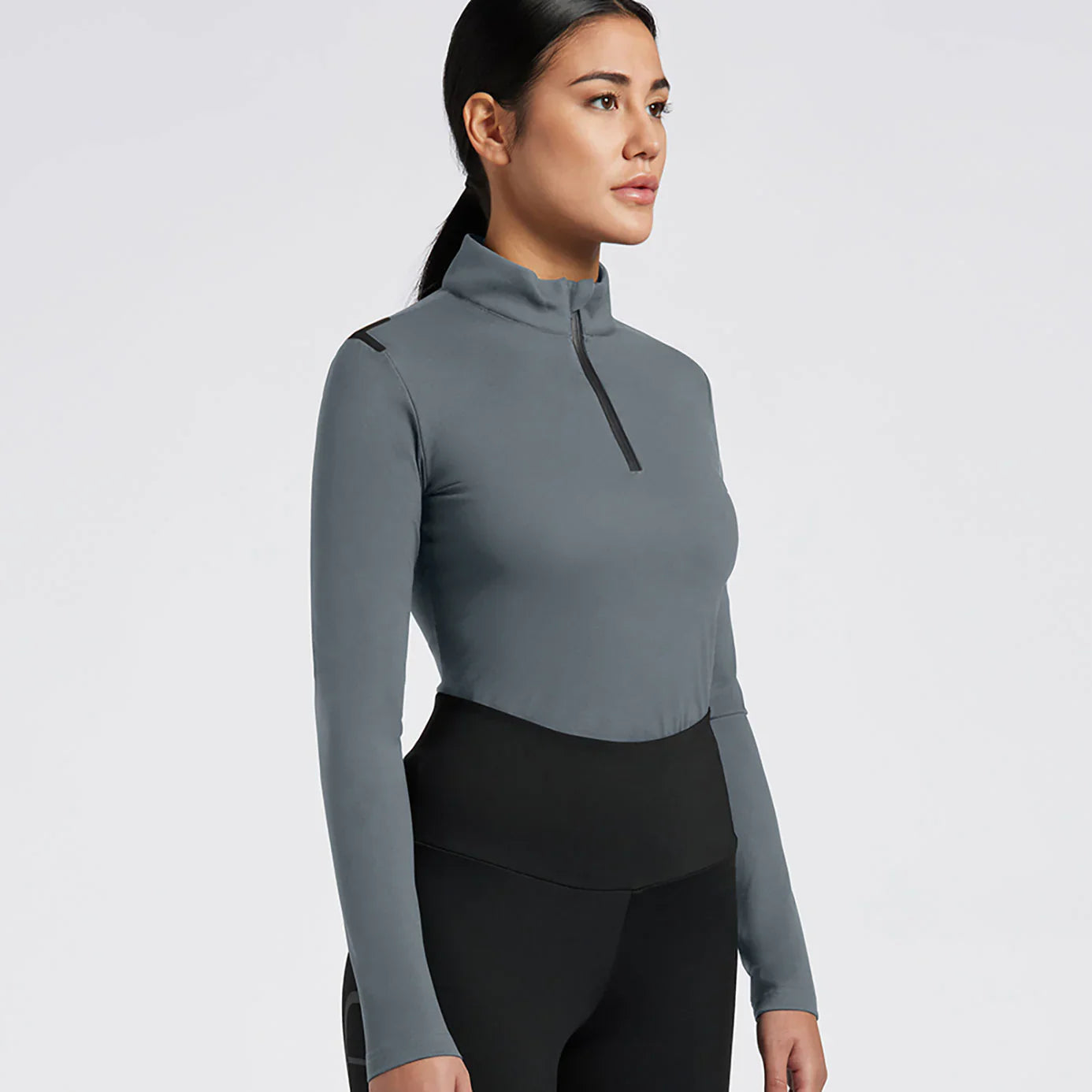 Cavalleria Toscana Jersey Fleece Half Zip Long Sleeve Turtleneck Shirt 30% Off
