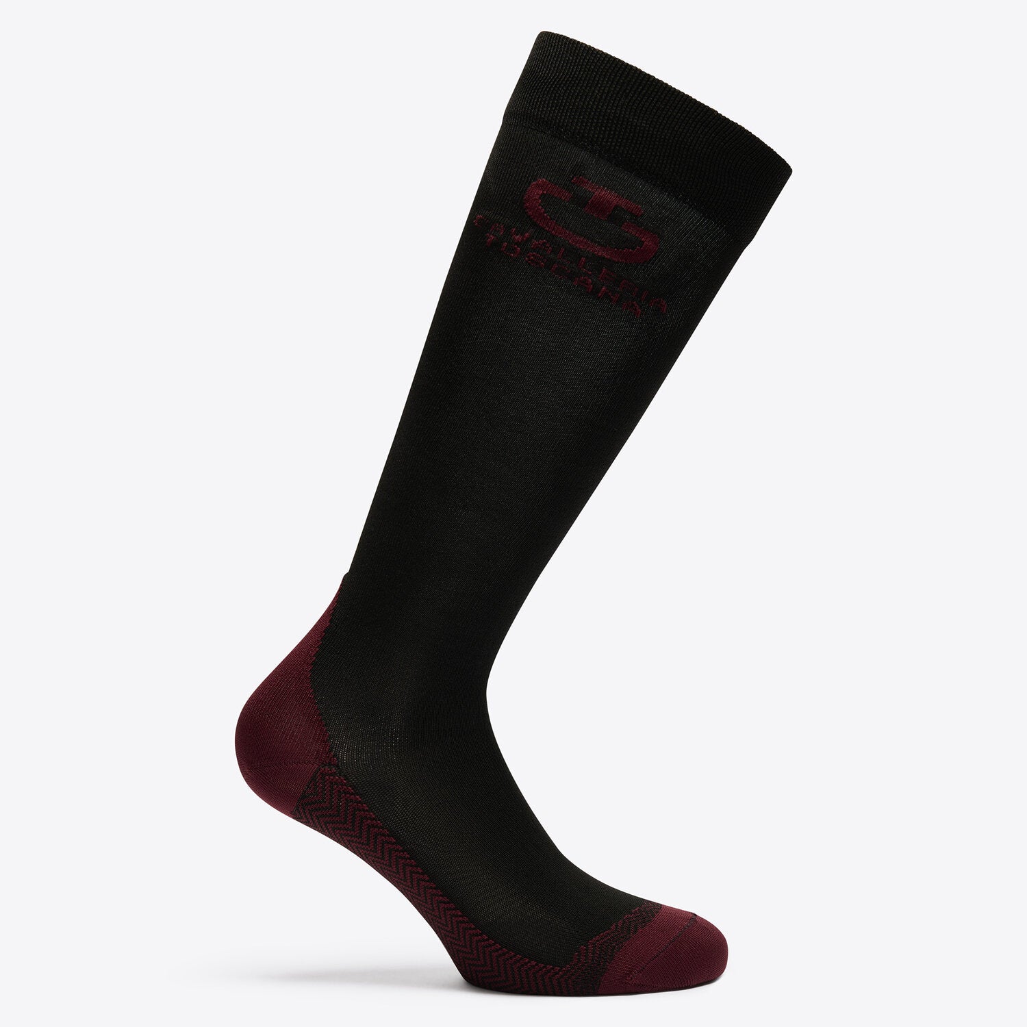 Cavalleria Toscana Technical Sock Black/Bordeaux