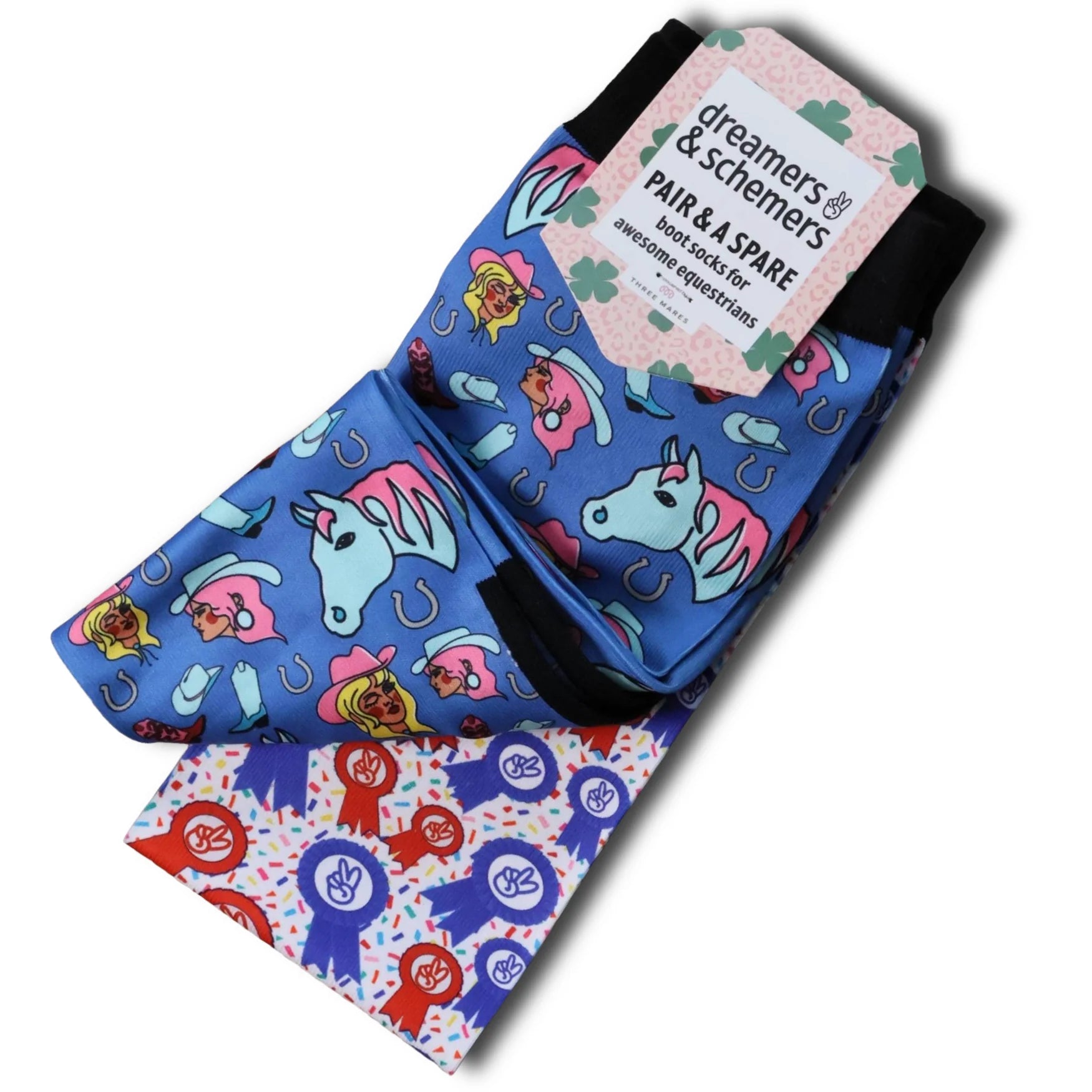 Dreamers & Schemers Pair & A Spare Boot Socks - Cowgirl Rodeo