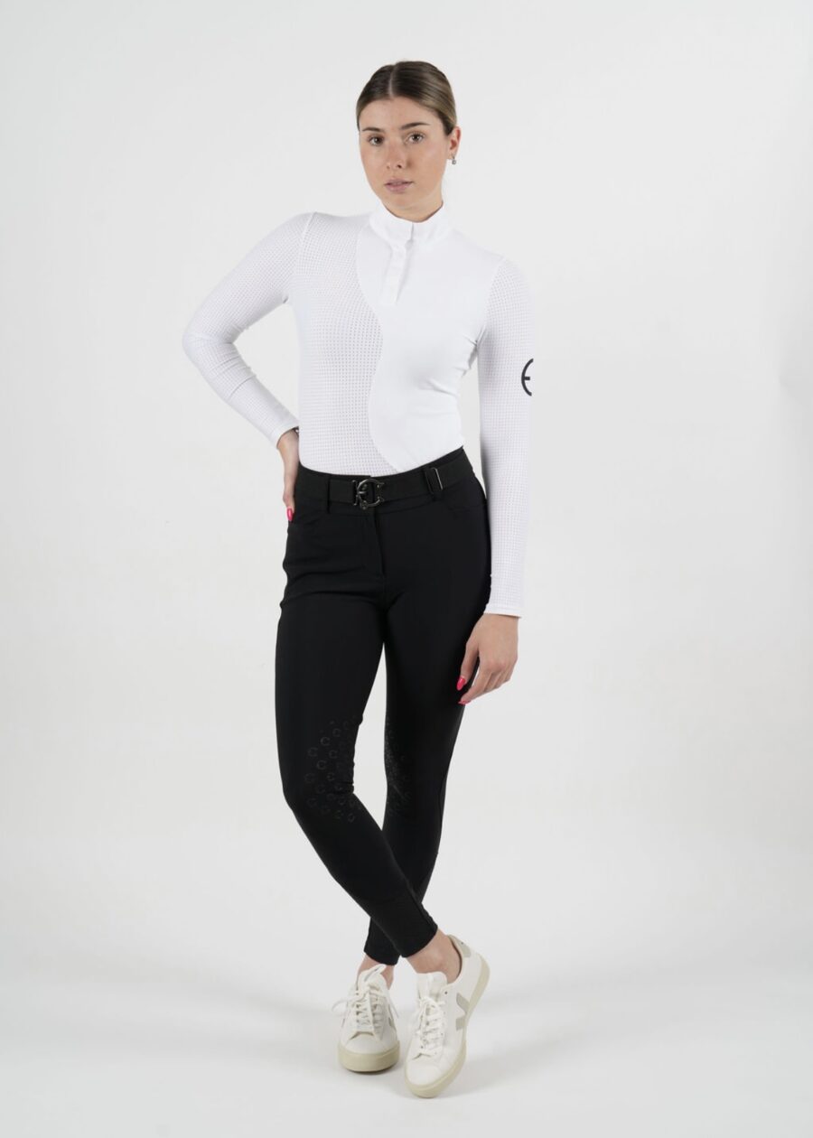 Equestrian Club Lenna Show Shirt - White
