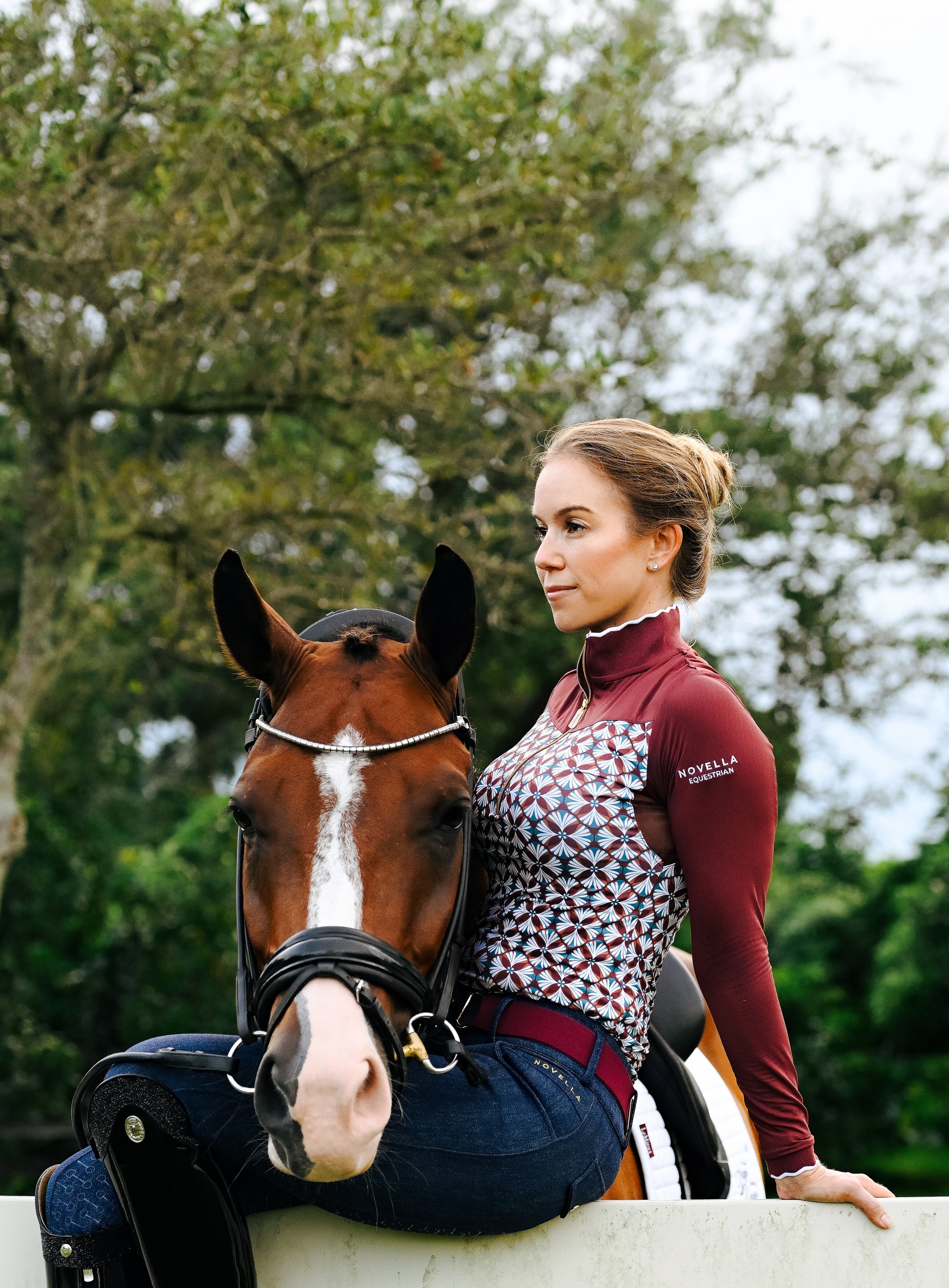 Novella Equestrian The Julet Shirt Royal Plm