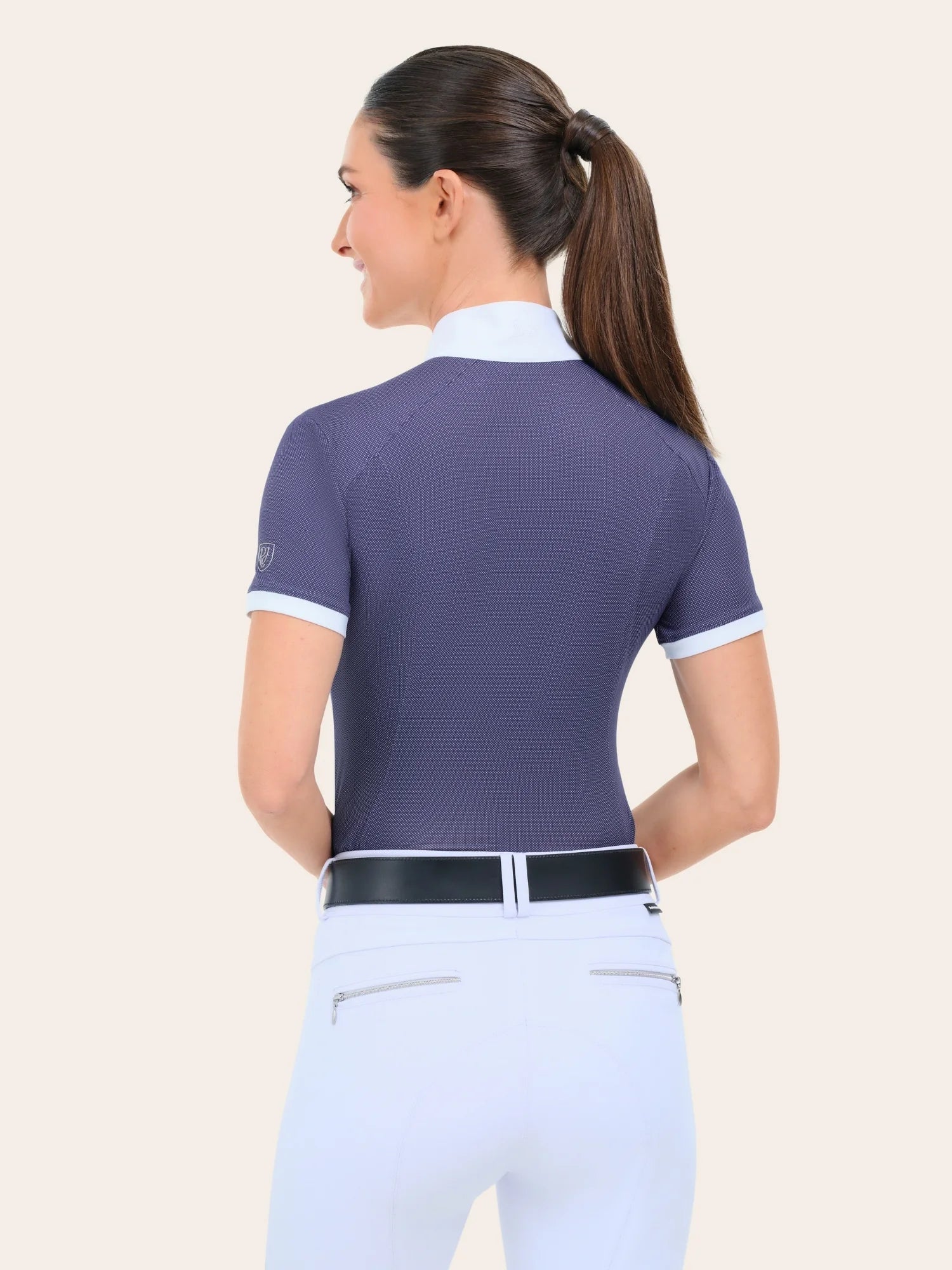 RJ Classics Elsie Short Sleeve Show Shirt - Pin Dot
