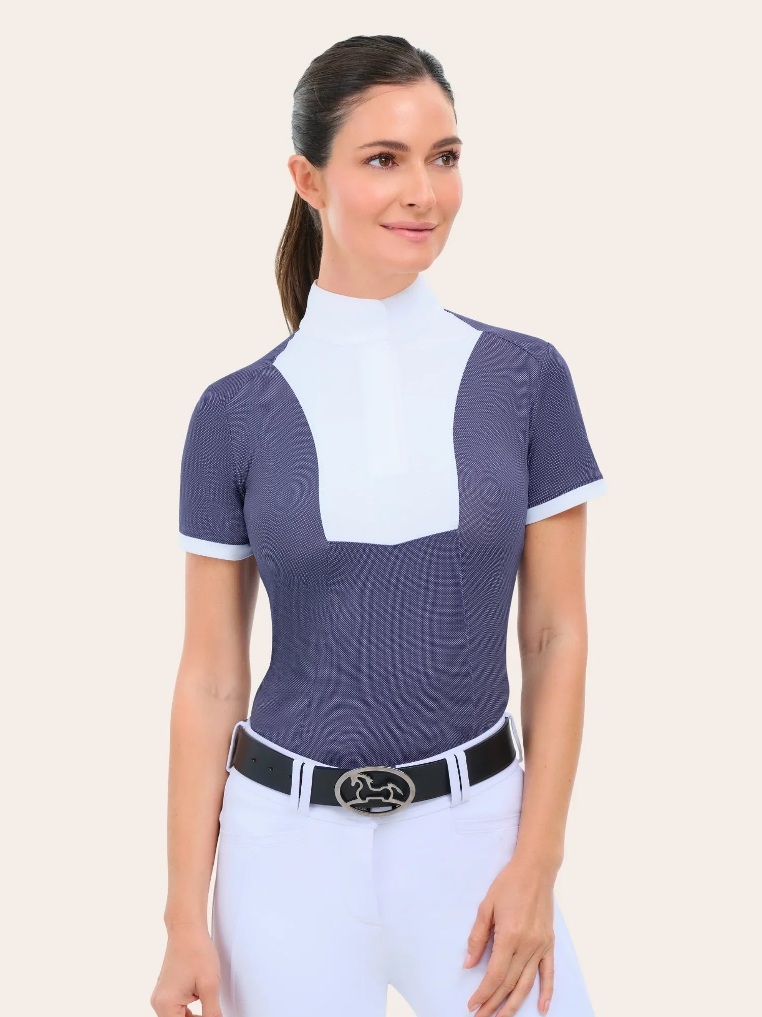 RJ Classics Elsie Short Sleeve Show Shirt - Pin Dot