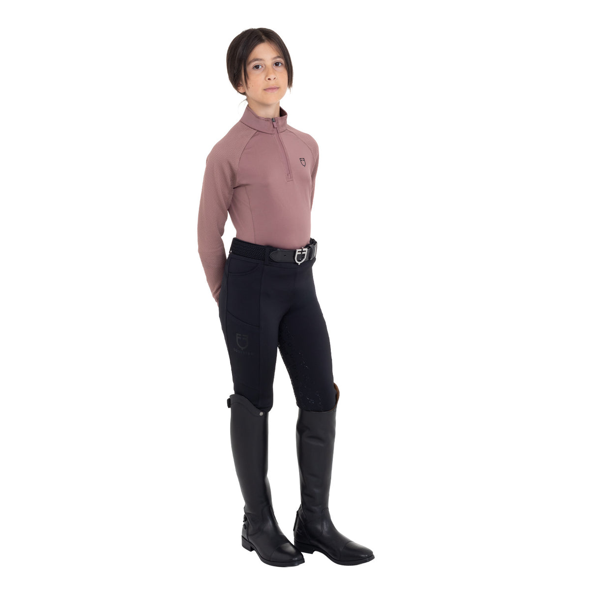Equestro Kid's Technical Fabric Base Layer - Antler